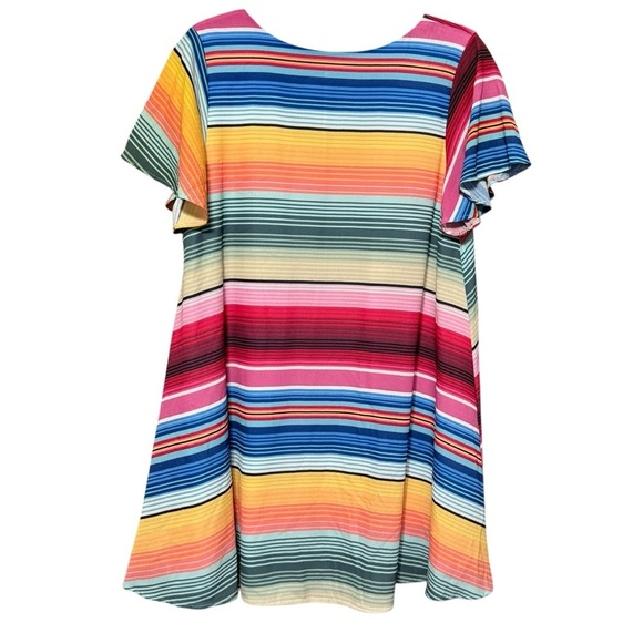 Judith March Multicolor Striped Mini Dress - Picture 3 of 5